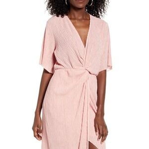 All in Favor Blush Midi Dress